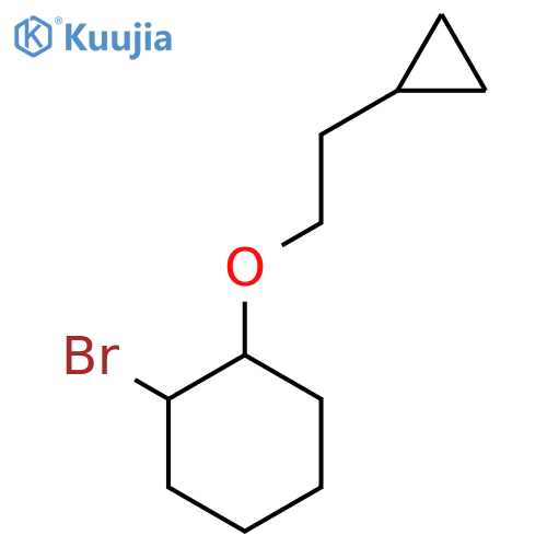 1-bromo-2-(2-cyclopropylethoxy)cyclohexane structure