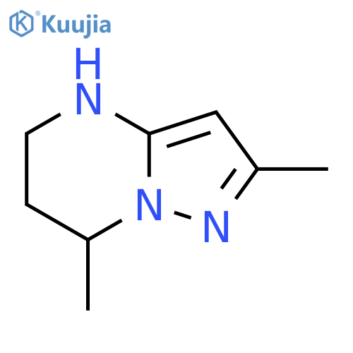 2,7-dimethyl-4H,5H,6H,7H-pyrazolo1,5-apyrimidine structure
