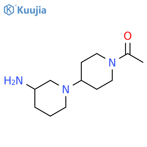1-{3-amino-[1,4'-bipiperidine]-1'-yl}ethan-1-one structure