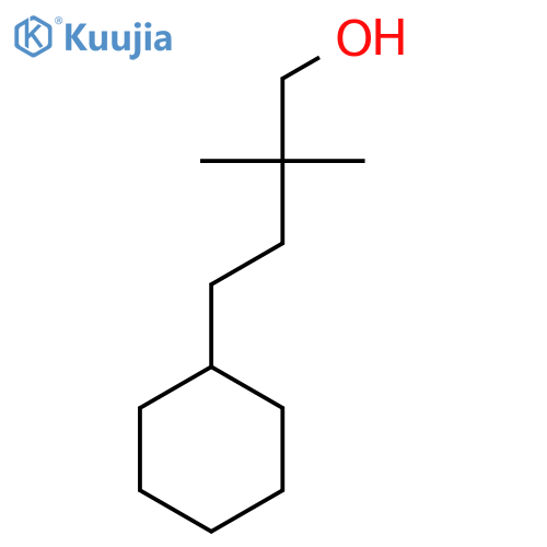 4-cyclohexyl-2,2-dimethylbutan-1-ol structure