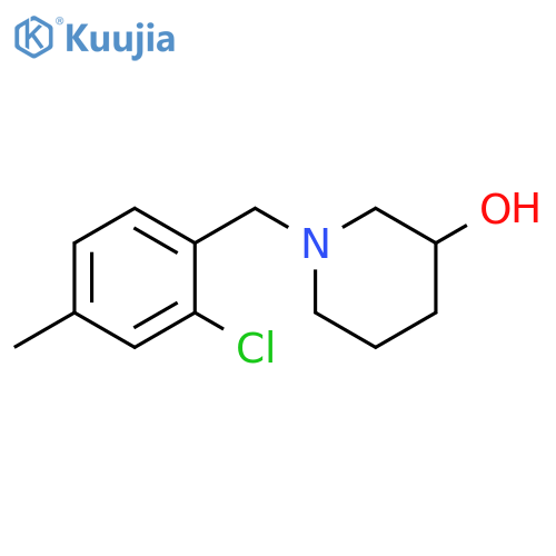 1-(2-chloro-4-methylbenzyl)piperidin-3-ol structure
