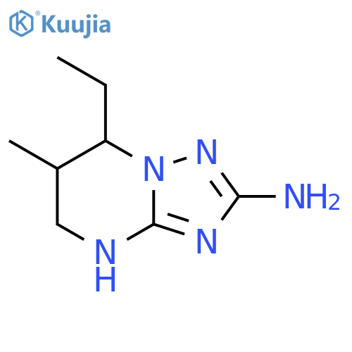 7-ethyl-6-methyl-4H,5H,6H,7H-1,2,4triazolo1,5-apyrimidin-2-amine structure