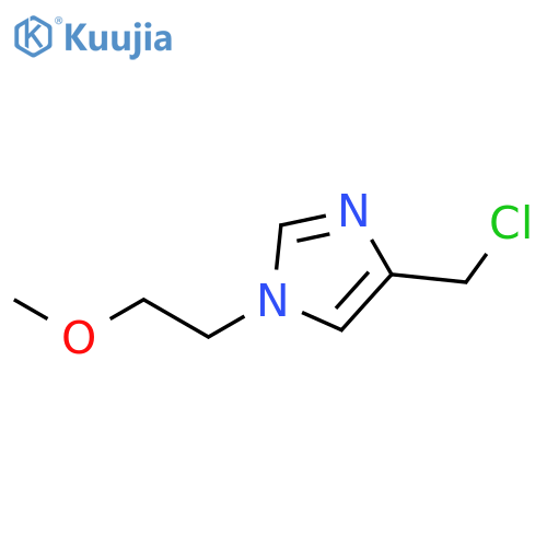 4-(chloromethyl)-1-(2-methoxyethyl)-1H-imidazole structure
