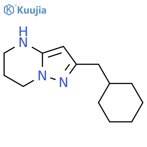 2-(cyclohexylmethyl)-4H,5H,6H,7H-pyrazolo1,5-apyrimidine structure