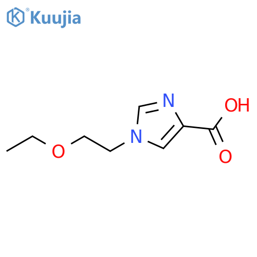 1-(2-ethoxyethyl)-1H-imidazole-4-carboxylic acid structure