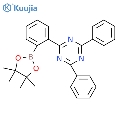 2,4-Diphenyl-6-(2-(4,4,5,5-tetramethyl-1,3,2-dioxaborolan-2-yl)phenyl)-1,3,5-triazine structure