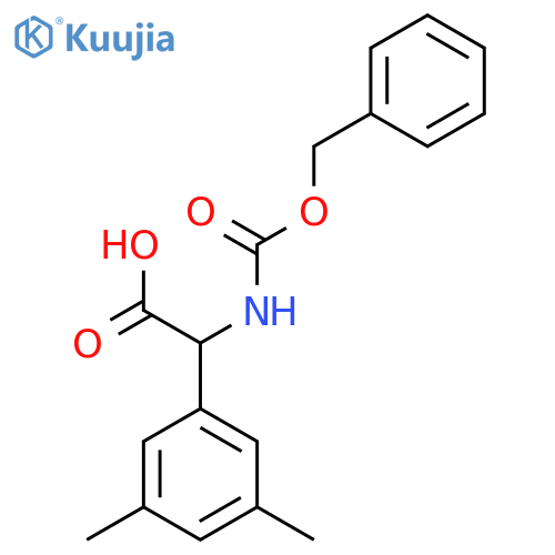 2-{(benzyloxy)carbonylamino}-2-(3,5-dimethylphenyl)acetic acid structure