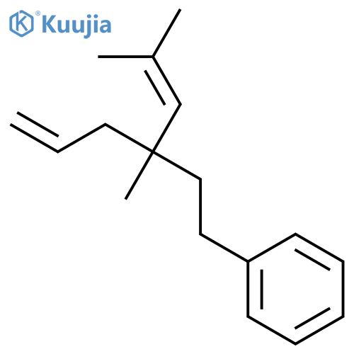 Benzene, [3,5-dimethyl-3-(2-propenyl)-4-hexenyl]- structure
