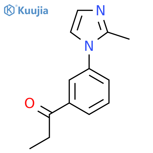 1-3-(2-methyl-1H-imidazol-1-yl)phenylpropan-1-one structure
