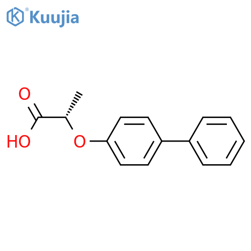 (2S)-2-(4-phenylphenoxy)propanoic acid structure