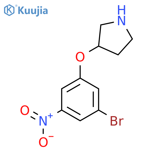 3-(3-bromo-5-nitrophenoxy)pyrrolidine structure