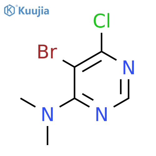 5-Bromo-6-chloro-N,N-dimethylpyrimidin-4-amine structure