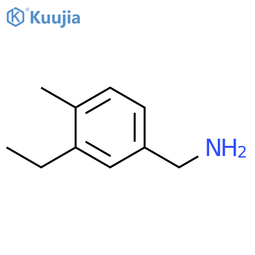 Benzenemethanamine, 3-ethyl-4-methyl- structure