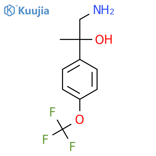 1-amino-2-4-(trifluoromethoxy)phenylpropan-2-ol structure