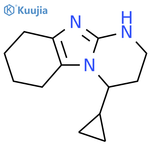 13-cyclopropyl-1,8,10-triazatricyclo7.4.0.0,2,7trideca-2(7),8-diene structure