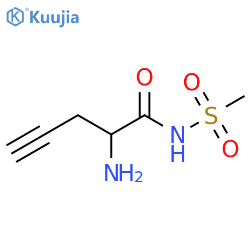 4-Pentynamide, 2-amino-N-(methylsulfonyl)- structure