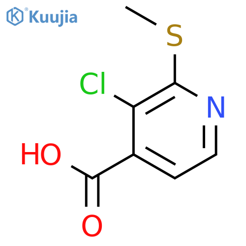 3-chloro-2-(methylthio)isonicotinic acid structure