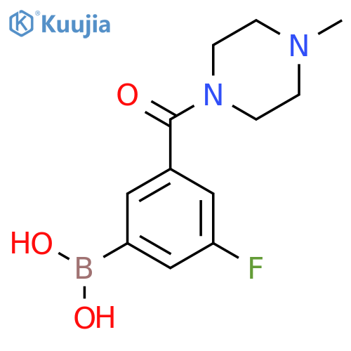 (3-Fluoro-5-(4-methylpiperazine-1-carbonyl)phenyl)boronic acid structure
