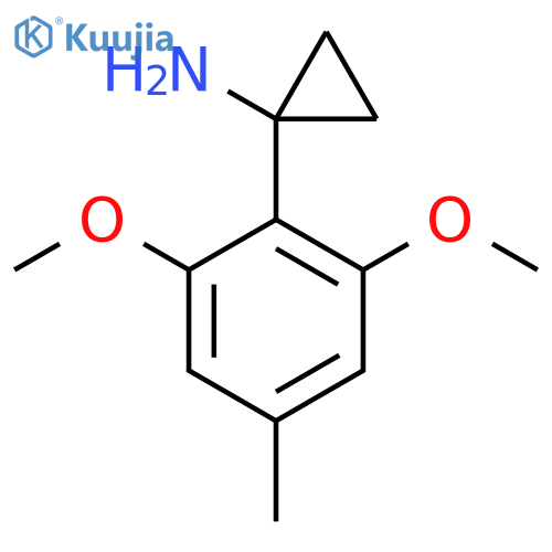 1-(2,6-dimethoxy-4-methylphenyl)cyclopropan-1-amine structure