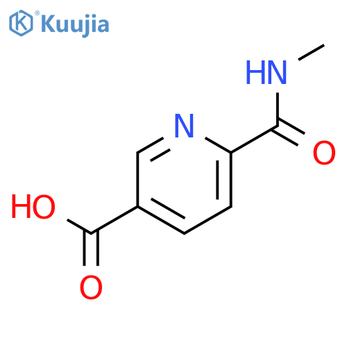 6-(methylcarbamoyl)pyridine-3-carboxylic acid structure