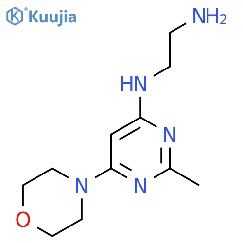 N1-[2-methyl-6-(morpholin-4-yl)pyrimidin-4-yl]ethane-1,2-diamine structure