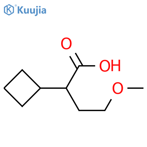 2-cyclobutyl-4-methoxybutanoic acid structure