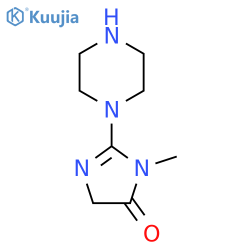 1-Methyl-2-(piperazin-1-yl)-1H-imidazol-5(4H)-one structure