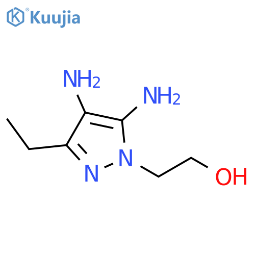2-(4,5-Diamino-3-ethyl-pyrazol-1-yl)-ethanol structure