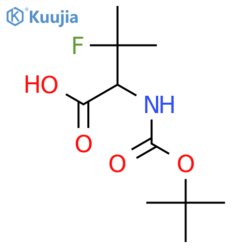 Boc-3-fluoro-DL-valine structure