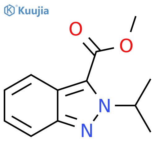 2-Isopropyl-2H-indazole-3-carboxylic acid methyl ester structure
