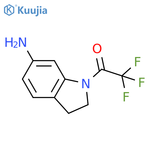 1-(6-aminoindolin-1-yl)-2,2,2-trifluoro-ethanone structure