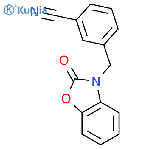 3-((2-Oxobenzo[d]oxazol-3(2H)-yl)methyl)benzonitrile structure