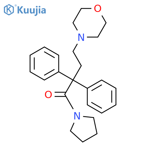 4-Morpholino-2,2-diphenyl-1-(pyrrolidin-1-yl)butan-1-one structure