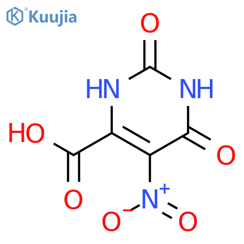 5-Nitro-2,6-dioxo-1,2,3,6-tetrahydropyrimidine-4-carboxylic acid structure