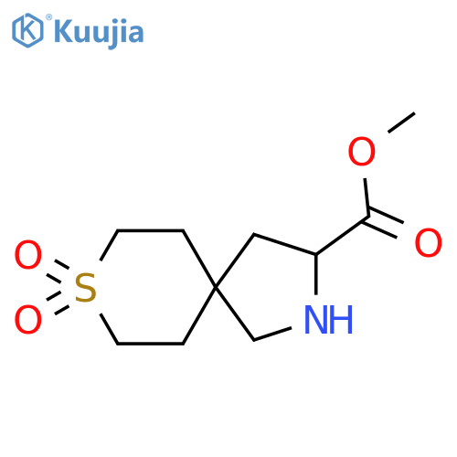 Methyl 8,8-dioxo-8lambda6-thia-2-azaspiro[4.5]decane-3-carboxylate structure