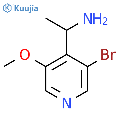 1-(3-bromo-5-methoxypyridin-4-yl)ethan-1-amine structure