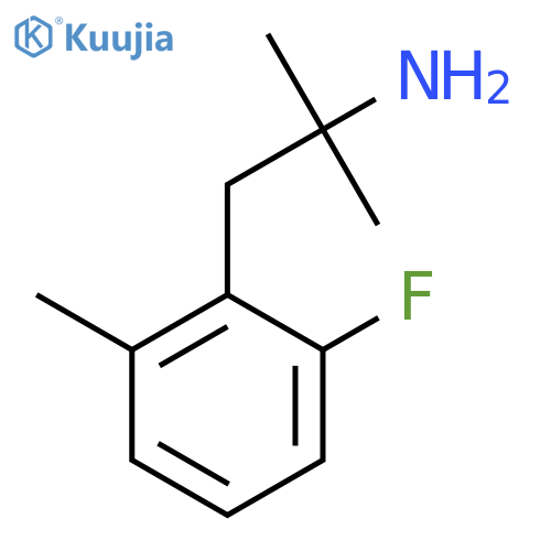 1-(2-fluoro-6-methylphenyl)-2-methylpropan-2-amine structure