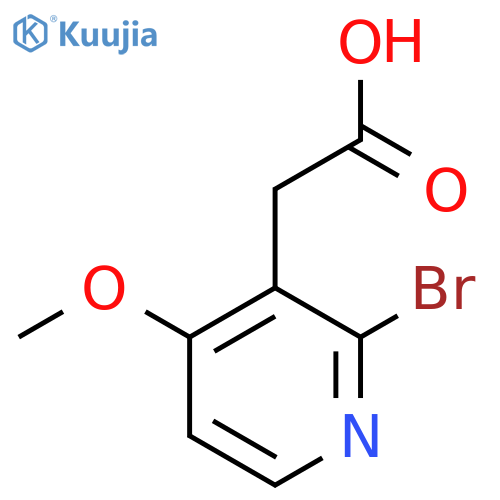 2-Bromo-4-methoxypyridine-3-acetic acid structure