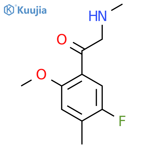 1-(5-fluoro-2-methoxy-4-methylphenyl)-2-(methylamino)ethan-1-one structure