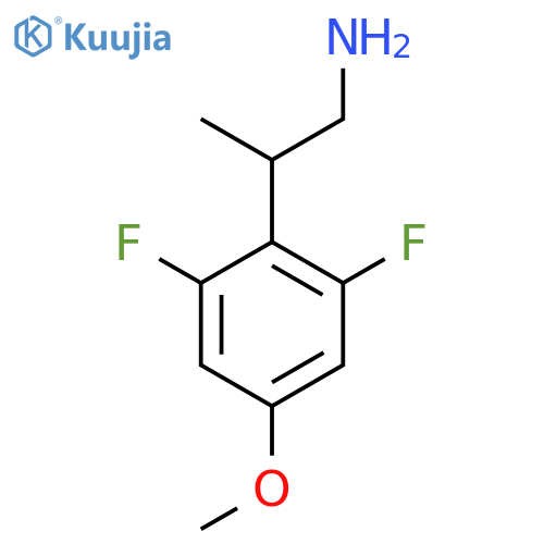 2-(2,6-difluoro-4-methoxyphenyl)propan-1-amine structure