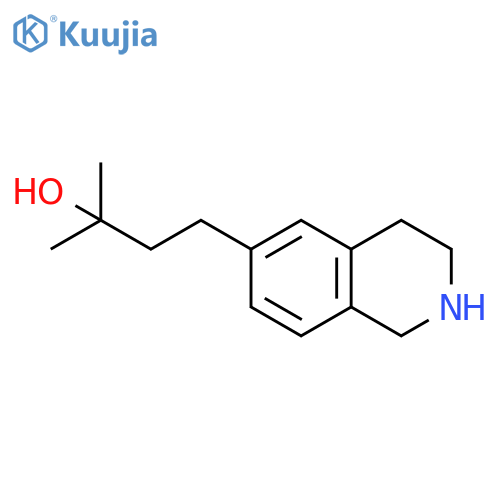 2-methyl-4-(1,2,3,4-tetrahydroisoquinolin-6-yl)butan-2-ol structure