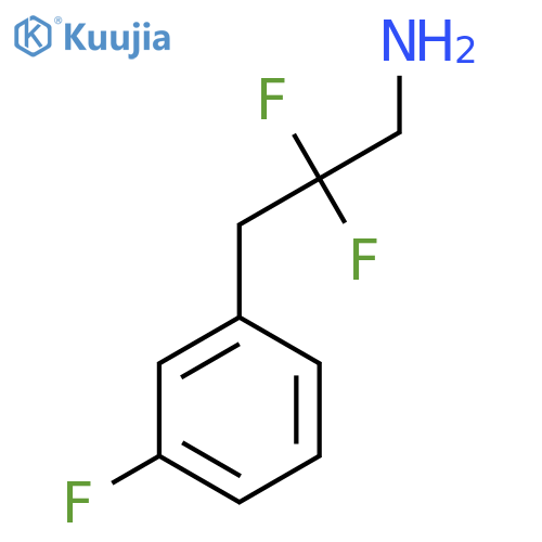 2,2-difluoro-3-(3-fluorophenyl)propan-1-amine structure