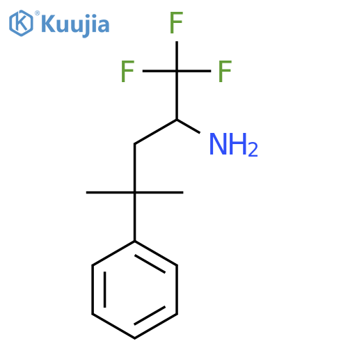 1,1,1-trifluoro-4-methyl-4-phenylpentan-2-amine structure