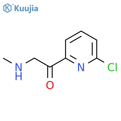 1-(6-chloropyridin-2-yl)-2-(methylamino)ethan-1-one structure