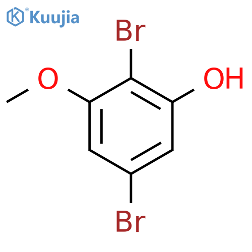 Phenol, 2,5-dibromo-3-methoxy- structure