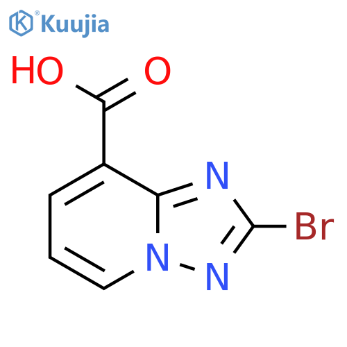 2-bromo-1,2,4triazolo1,5-apyridine-8-carboxylic acid structure