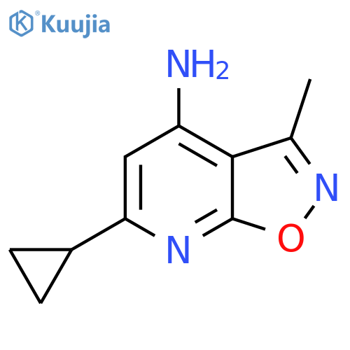 6-Cyclopropyl-3-methyl-[1,2]oxazolo[5,4-b]pyridin-4-amine structure