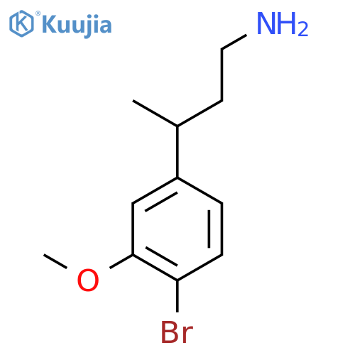3-(4-Bromo-3-methoxyphenyl)butan-1-amine structure