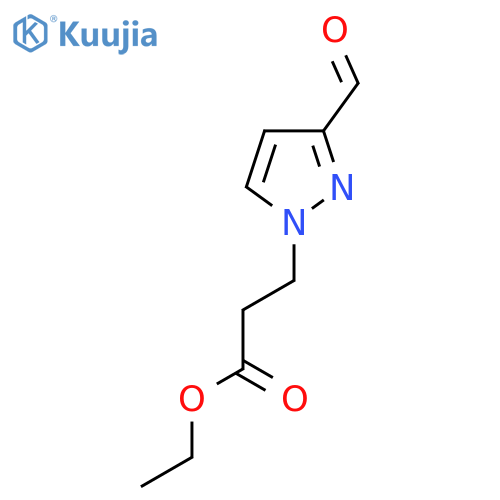 ethyl 3-(3-formyl-1H-pyrazol-1-yl)propanoate structure