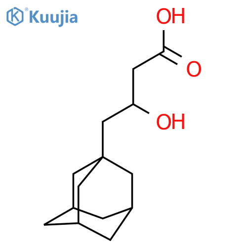 4-(Adamantan-1-yl)-3-hydroxybutanoic acid structure